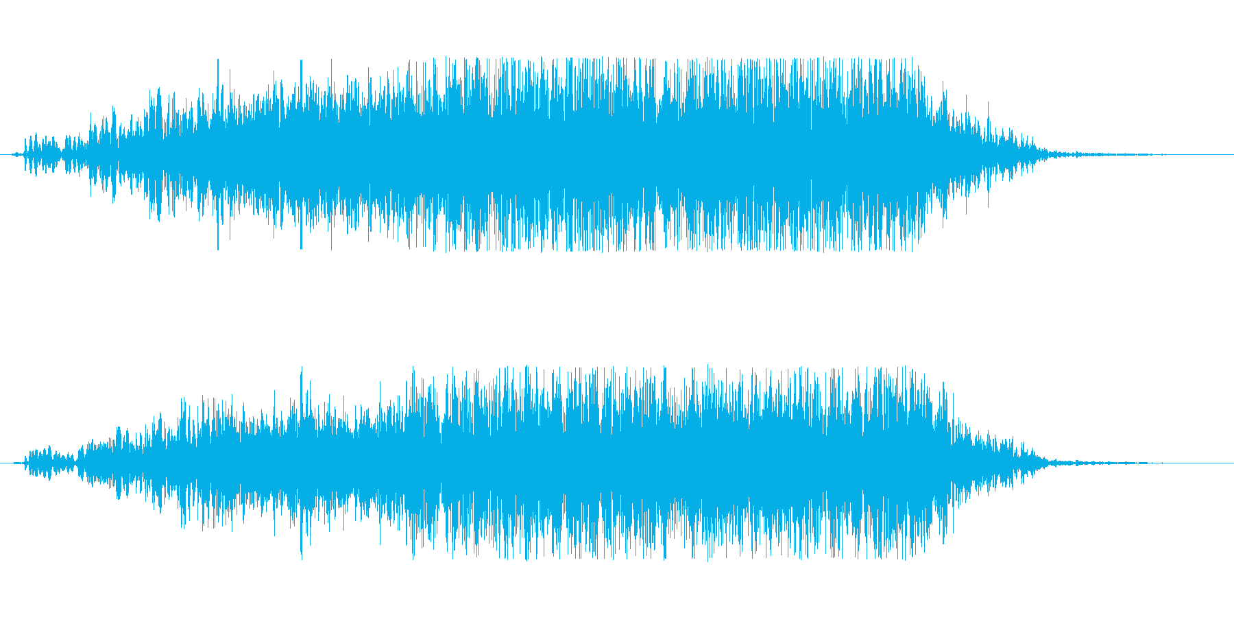 首が動くときの音。ホラーの再生済みの波形