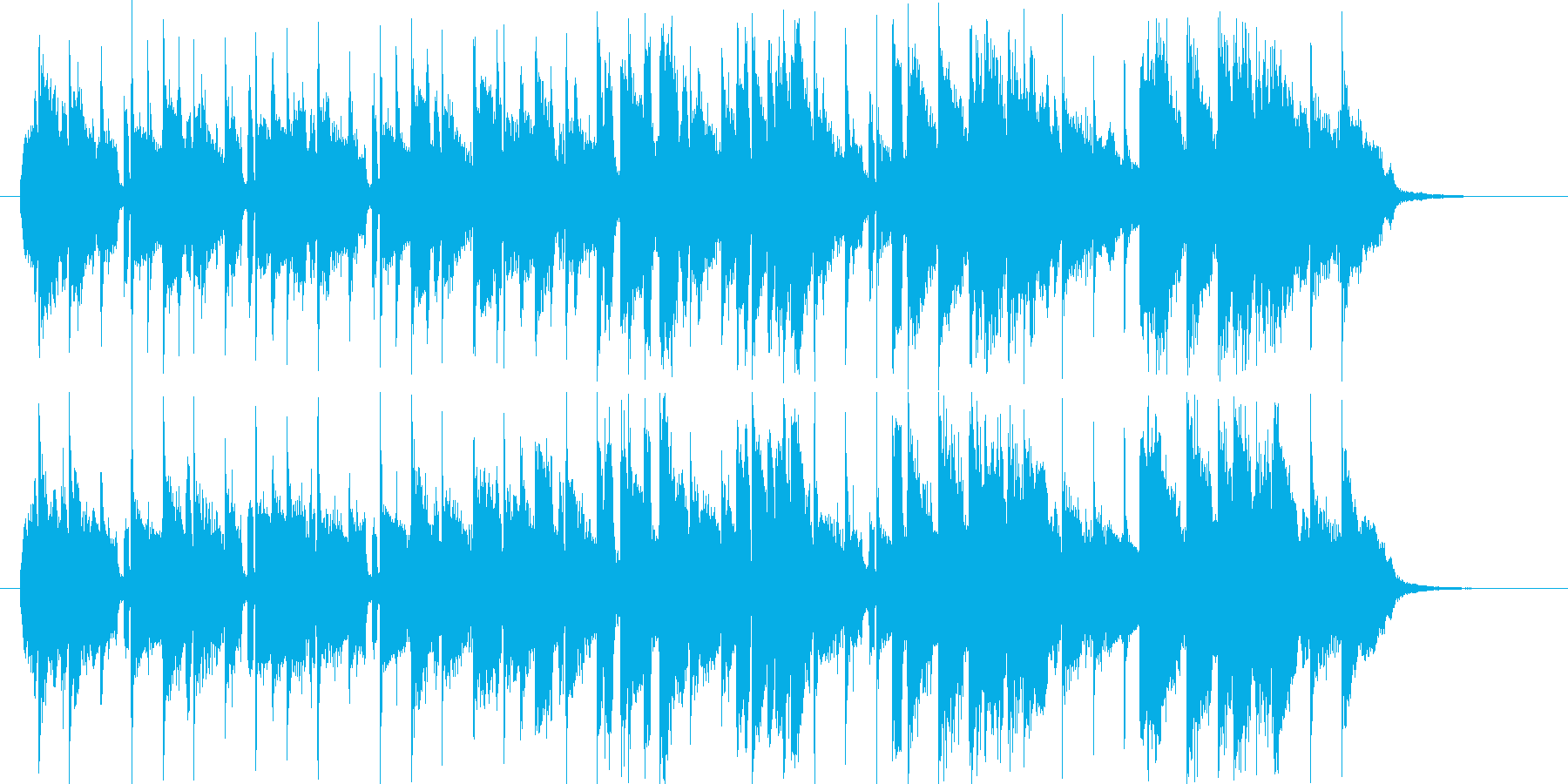 軽やかで爽やかなポップ曲の再生済みの波形