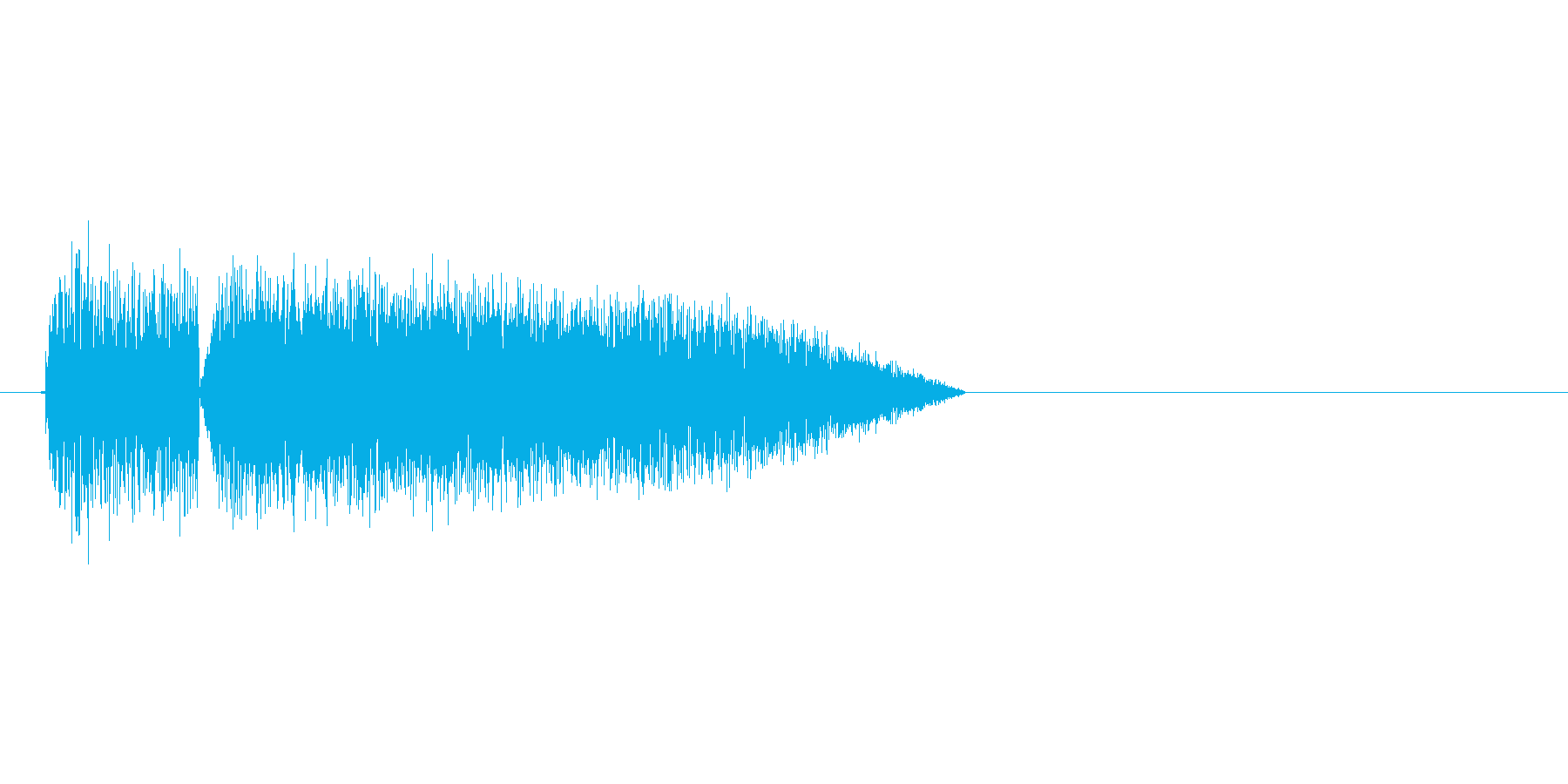 8bitの水音 ザパーンの再生済みの波形