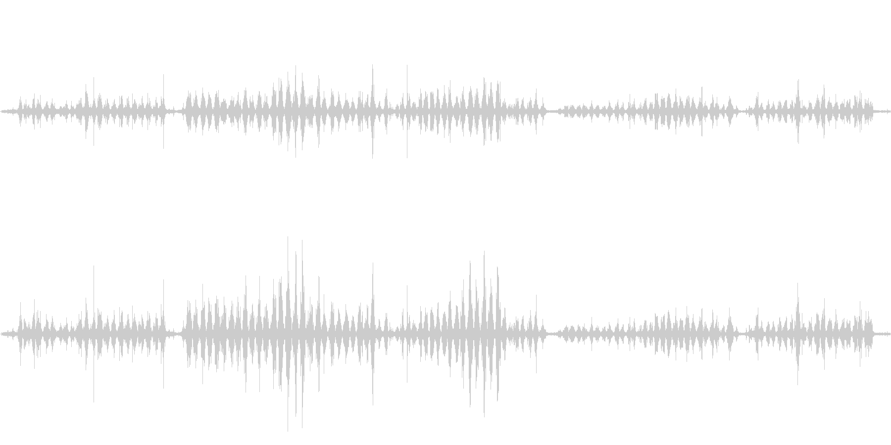 しゃかしゃか。歯磨き、歯を磨く音ですの未再生の波形