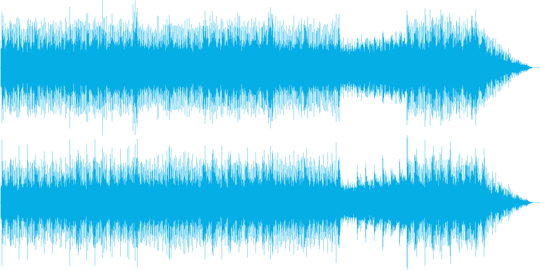 軽快な曲です。の再生済みの波形
