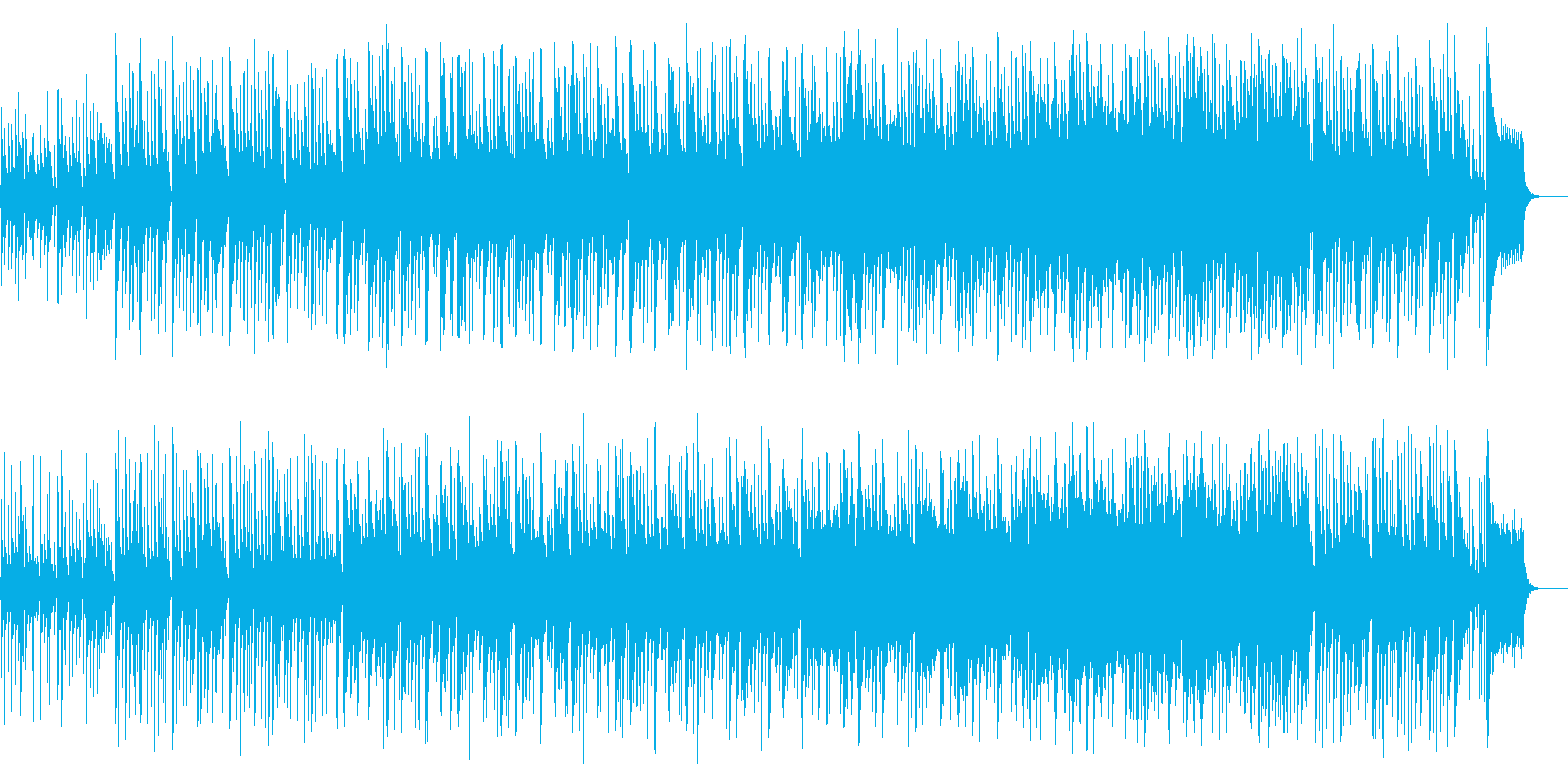 メルヘンで明るいわくわくするbgmの再生済みの波形