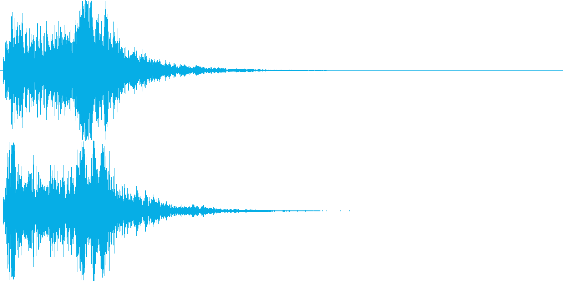 空間系を意識した短い効果音です。の再生済みの波形