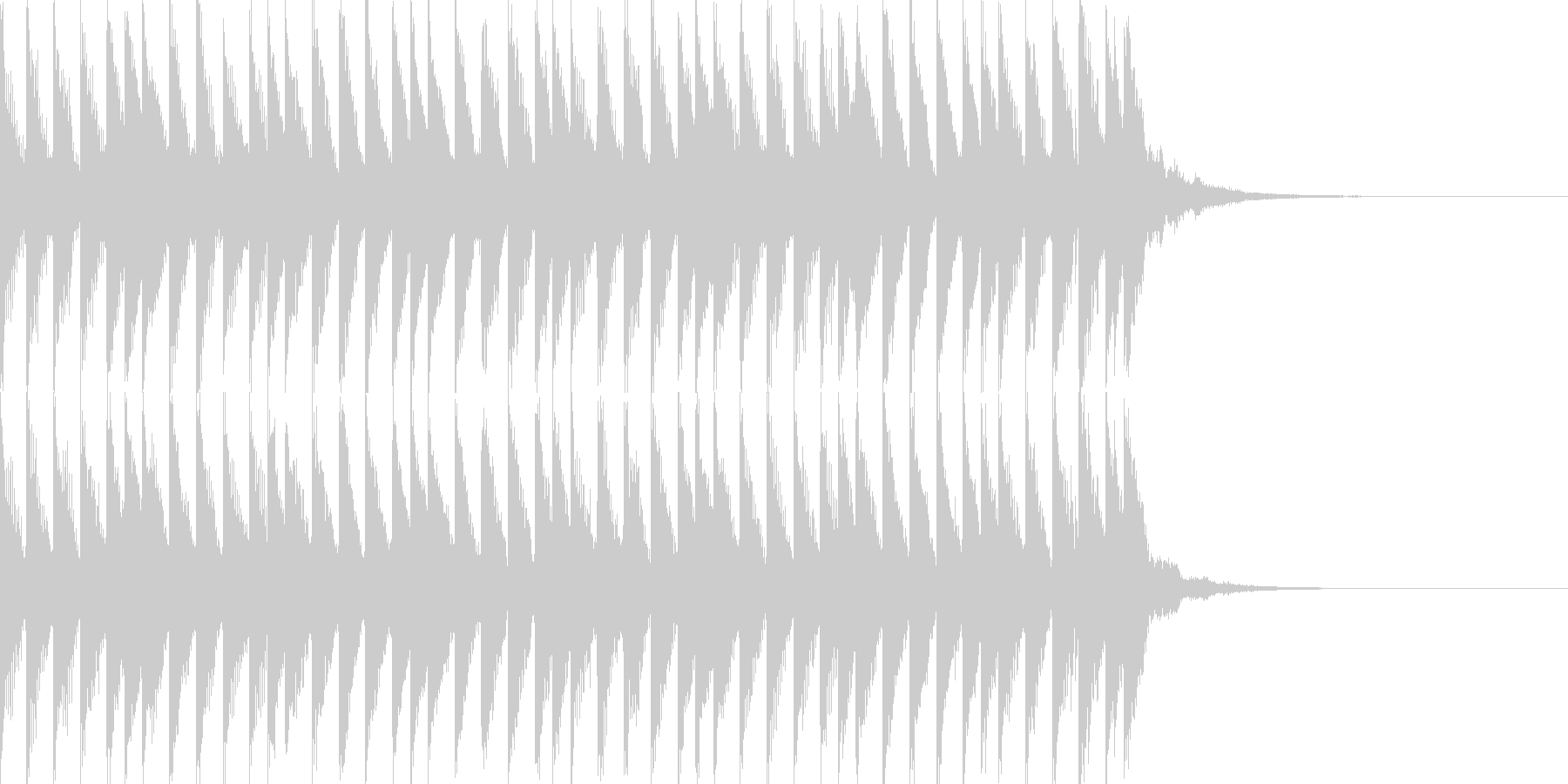 SimpleなSound Logoの未再生の波形
