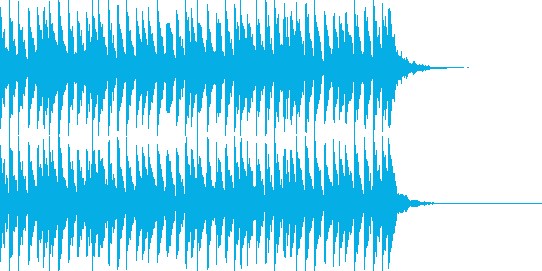 SimpleなSound Logoの再生済みの波形