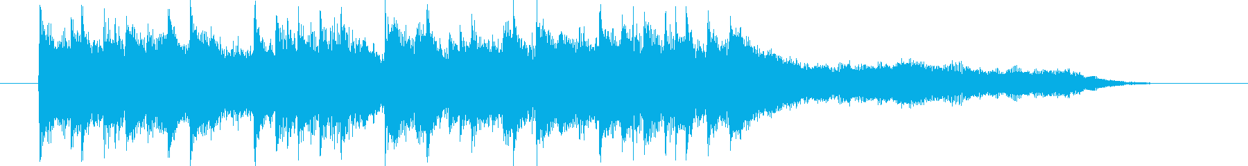 Refreshing and beautiful synth sound's reproduced waveform