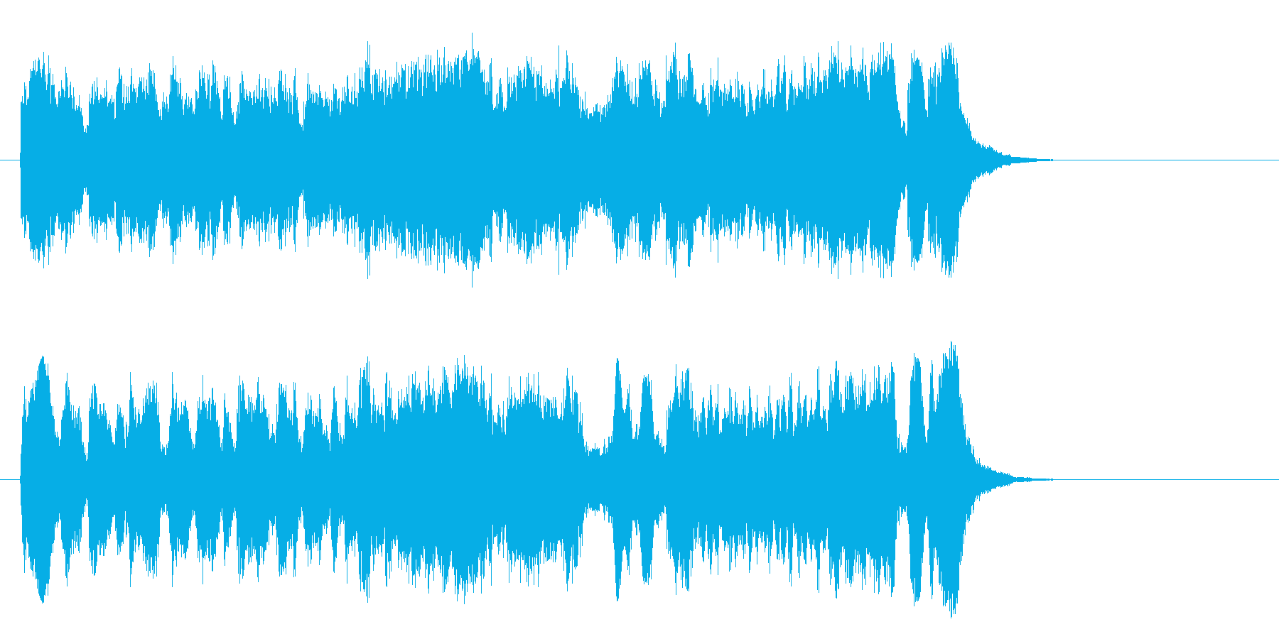 気品高いオーケストラ楽曲(サビ)の再生済みの波形