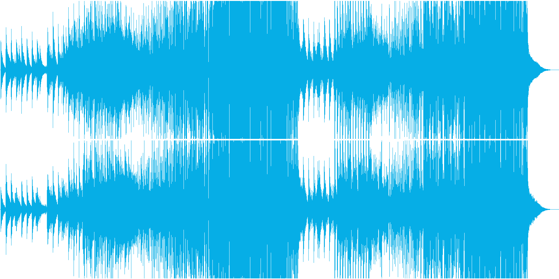 静と動が絡み合った切ないメロディのEDMの再生済みの波形