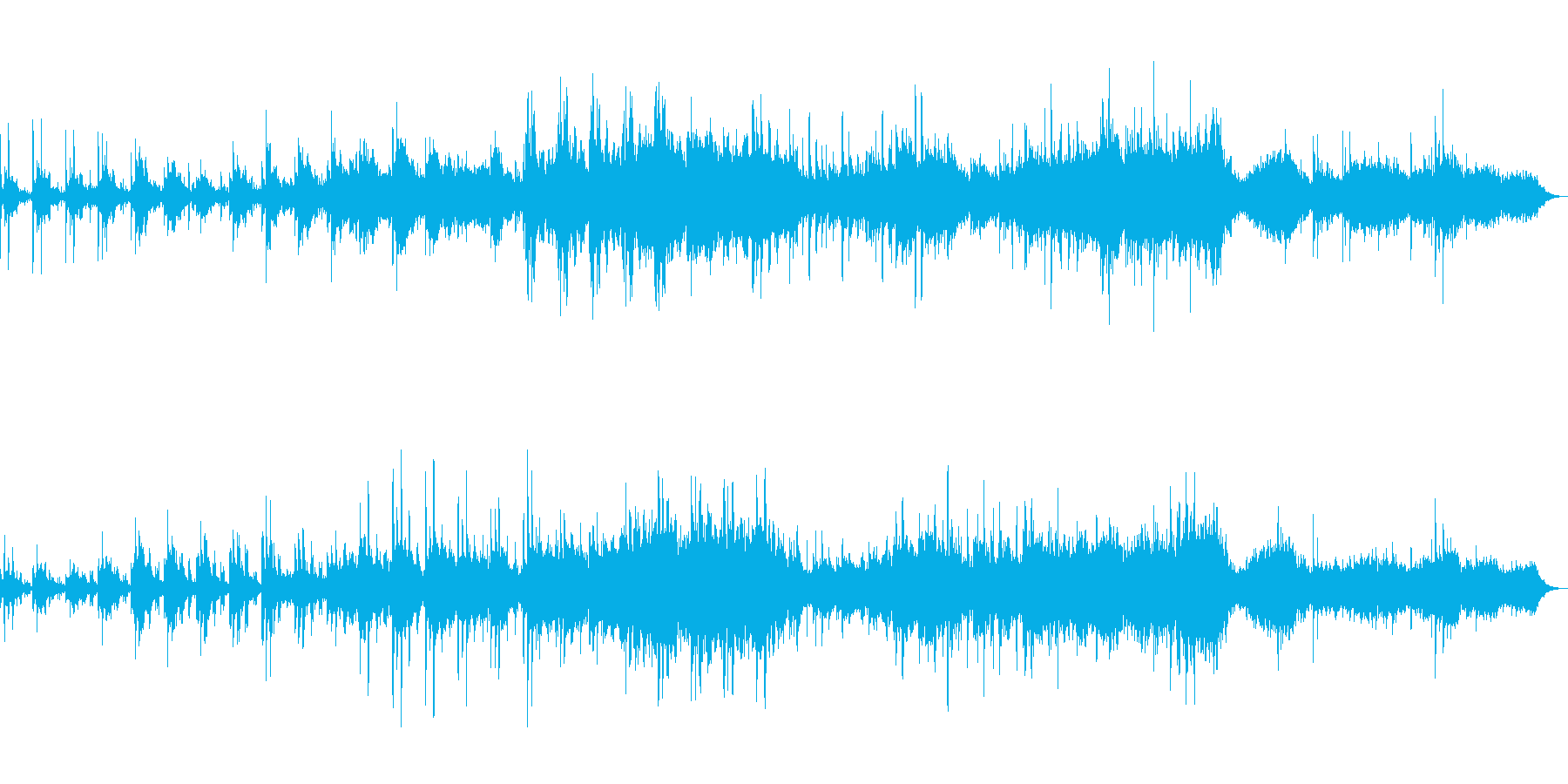 やさしい美しいニューエイジ音楽の再生済みの波形