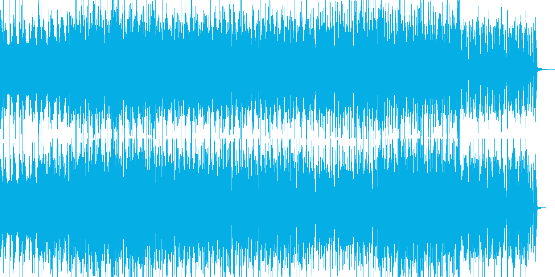 やさしいメロディとポップなリズムの曲の再生済みの波形