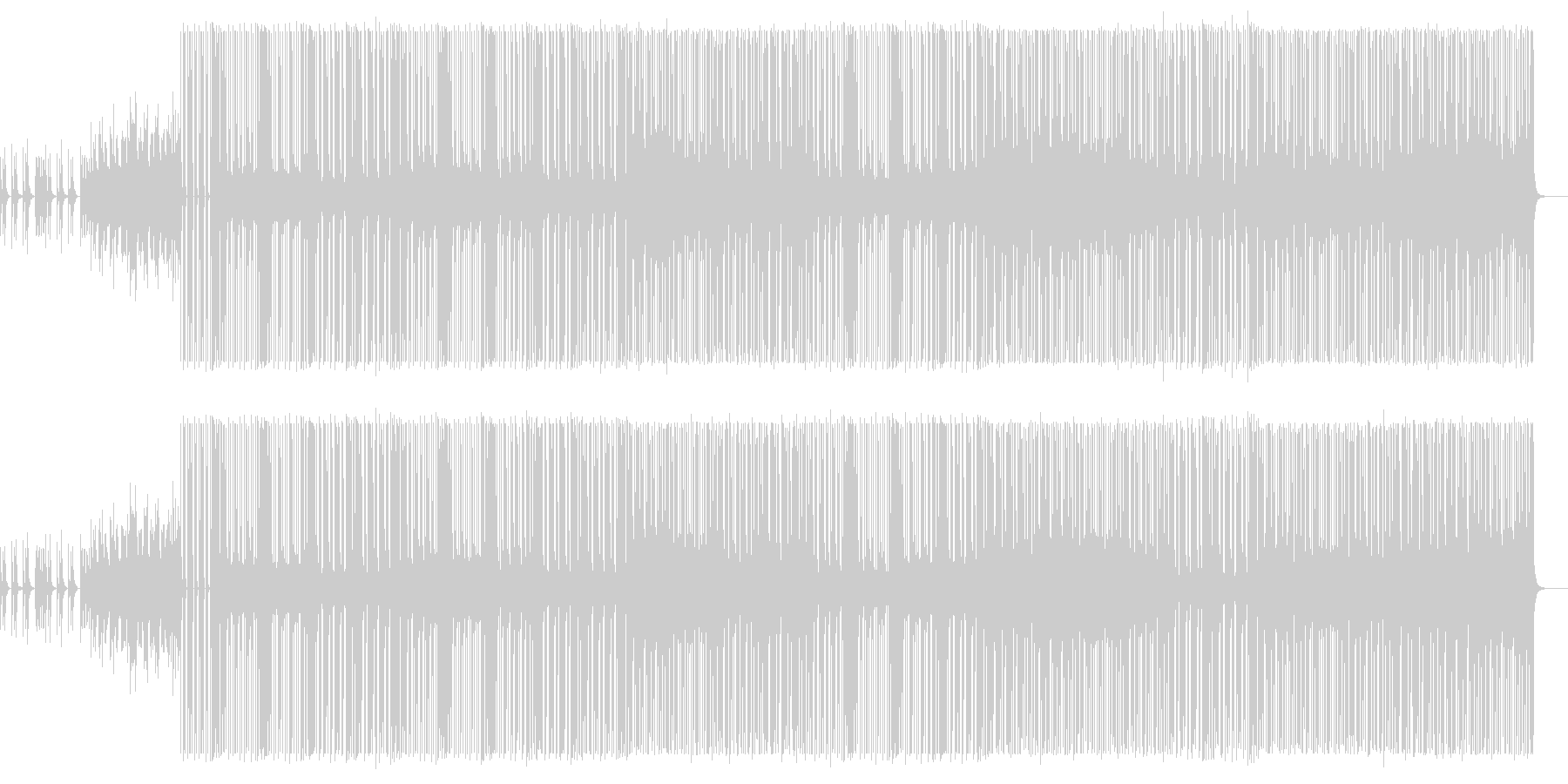 金属系音色・Hip-Hop Beatの未再生の波形