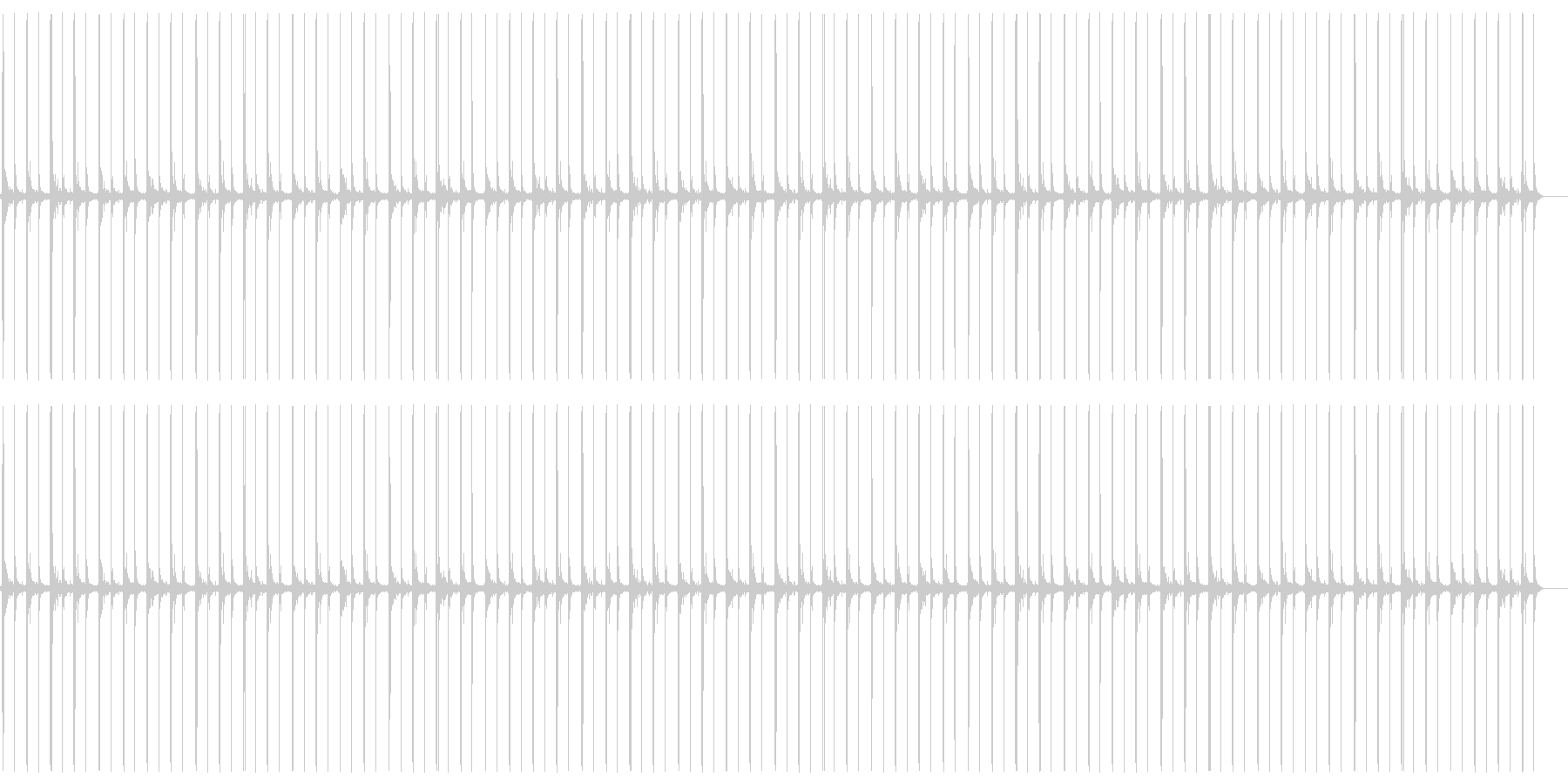 足音でカウントの未再生の波形