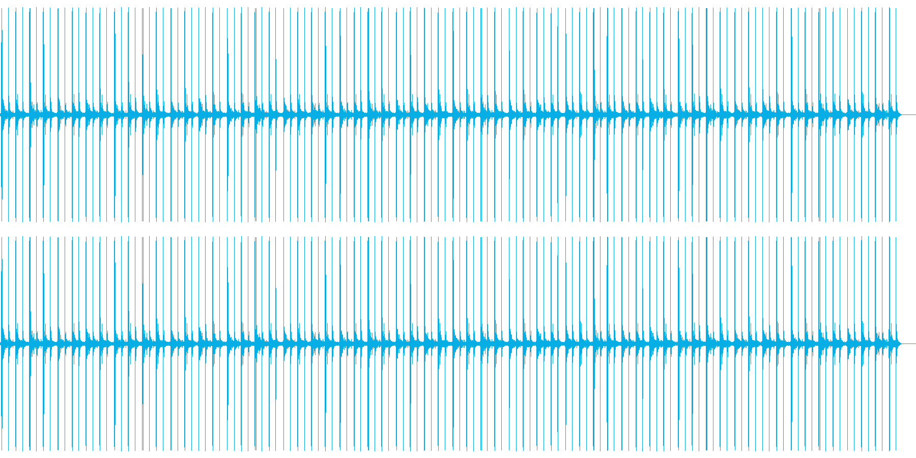足音でカウントの再生済みの波形