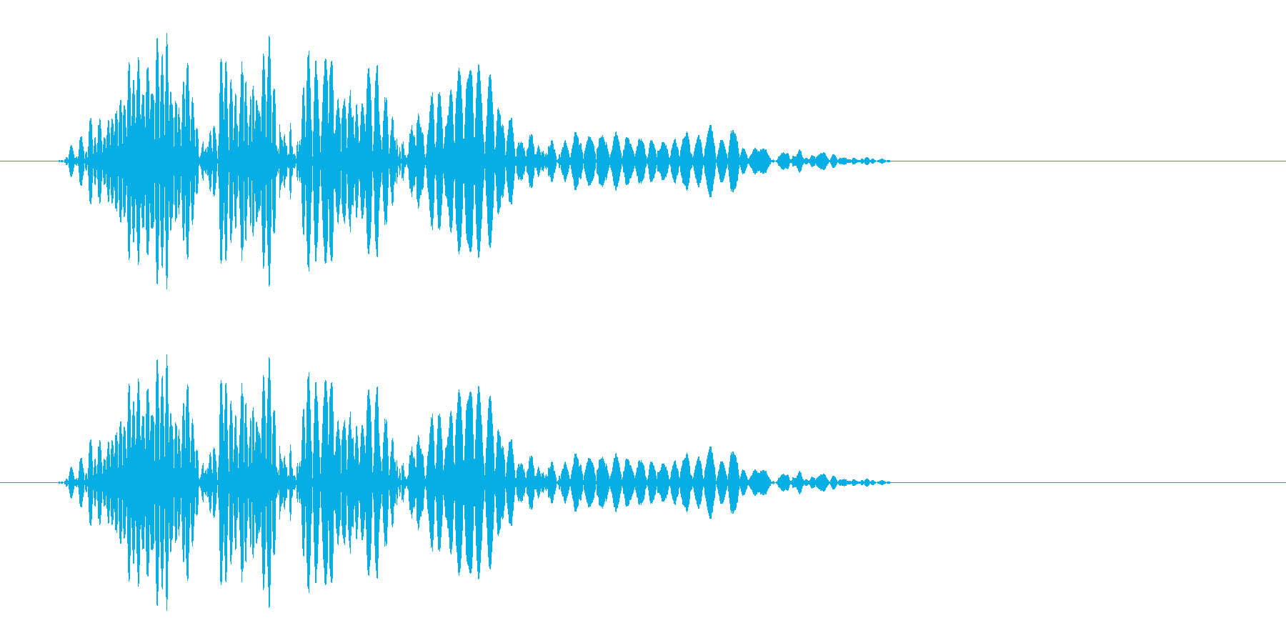 ヒュンっ!(風切り効果音)の再生済みの波形