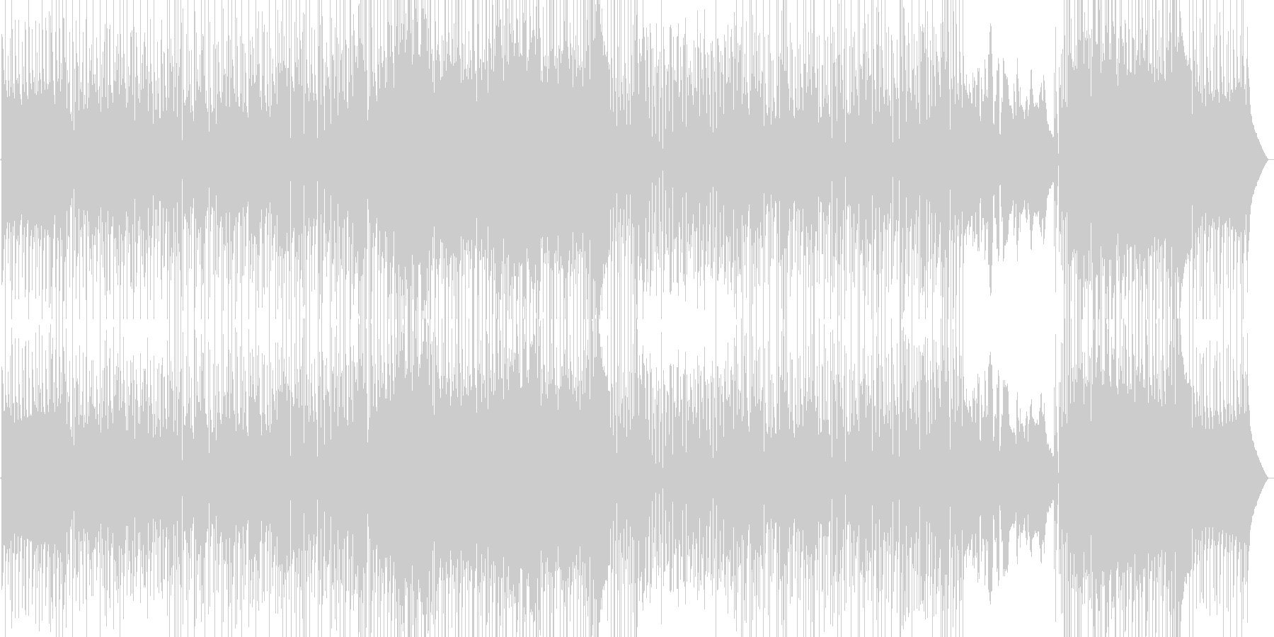 わくわくする1日の始まり、朝の曲の未再生の波形