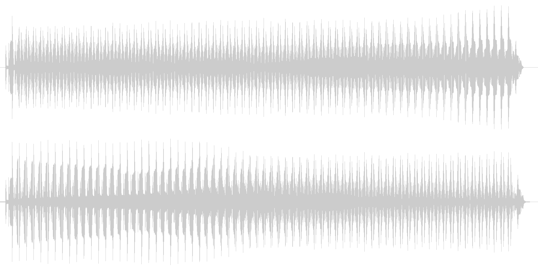ヴョォ~。クイズ不正解・ブザー音の未再生の波形
