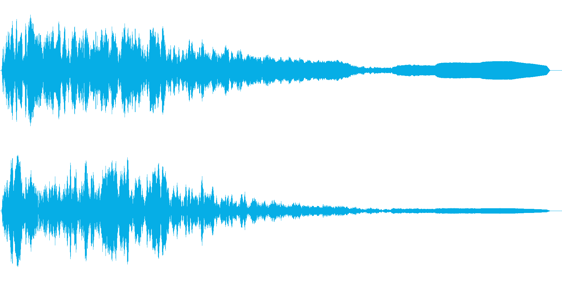 怪奇現象の時の効果音の再生済みの波形
