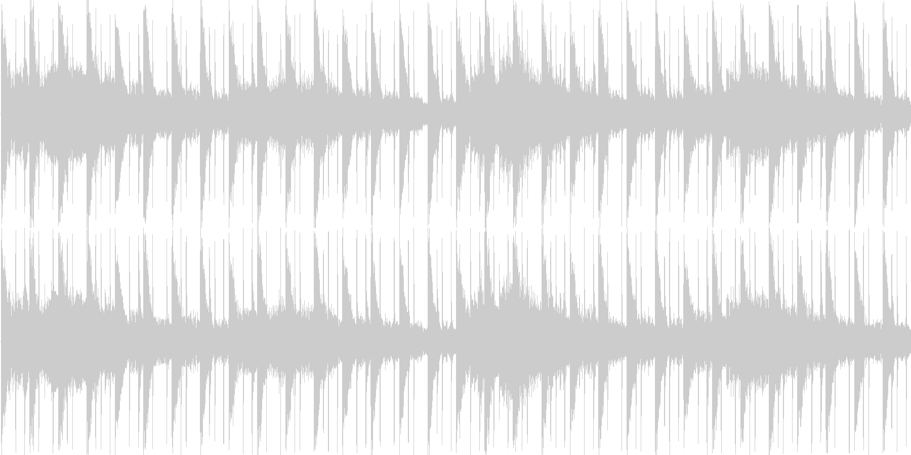 リズムを強調した楽曲です。の未再生の波形