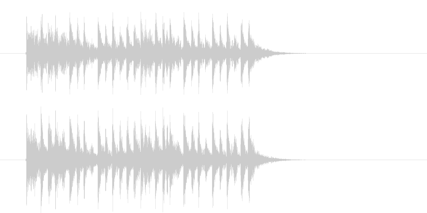 疾走感のあるミステリアスなテクノ音楽の未再生の波形