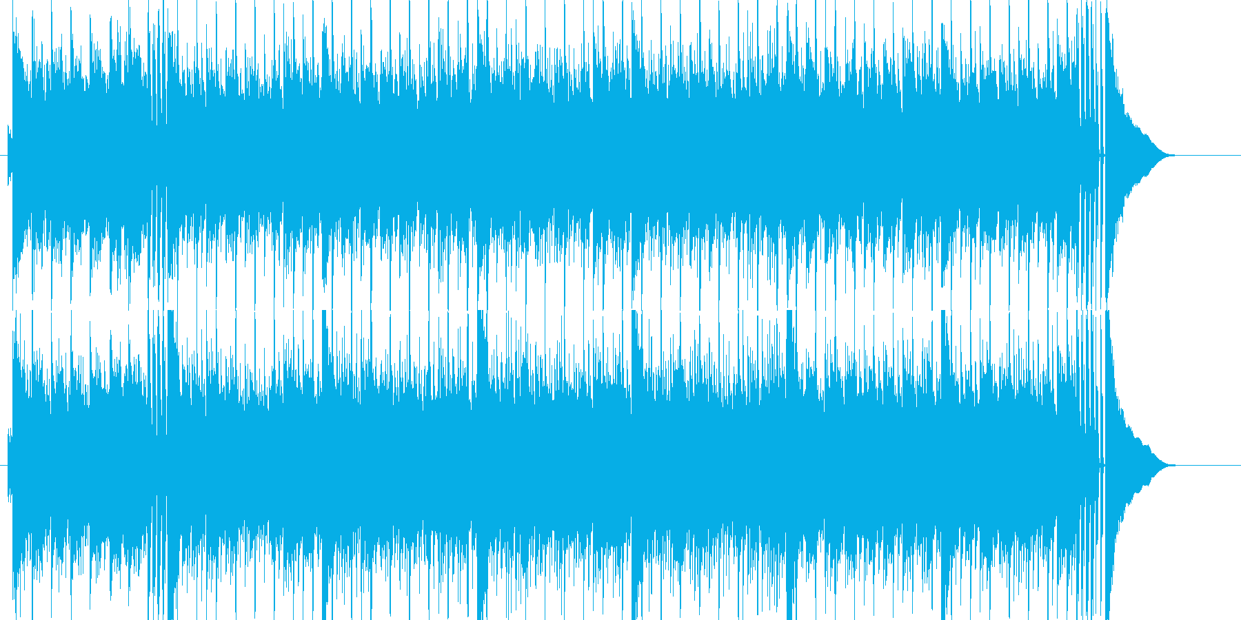 Refreshing and futuristic techno pop's reproduced waveform