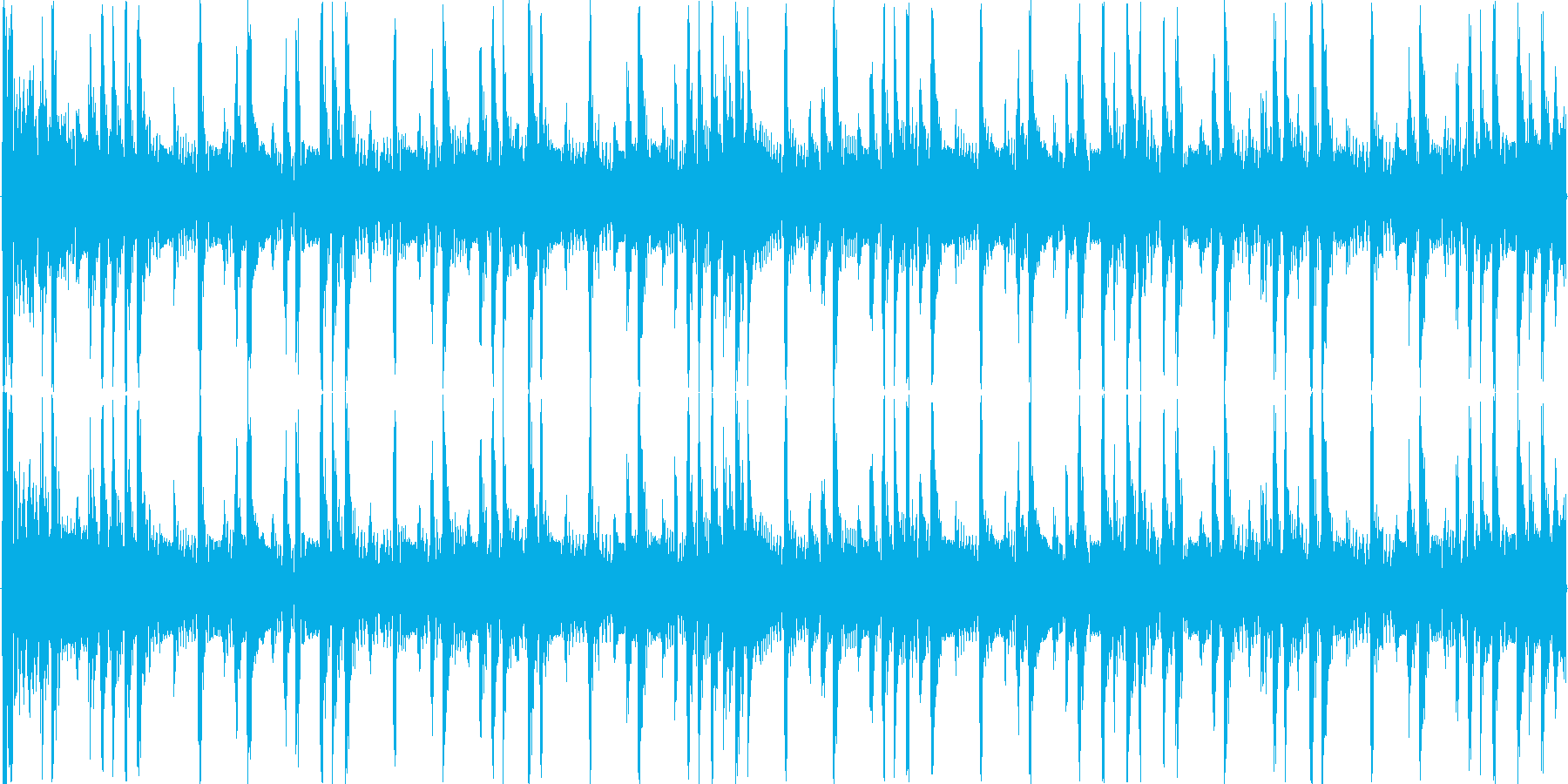 リズミックなイメージをした楽曲です。の再生済みの波形