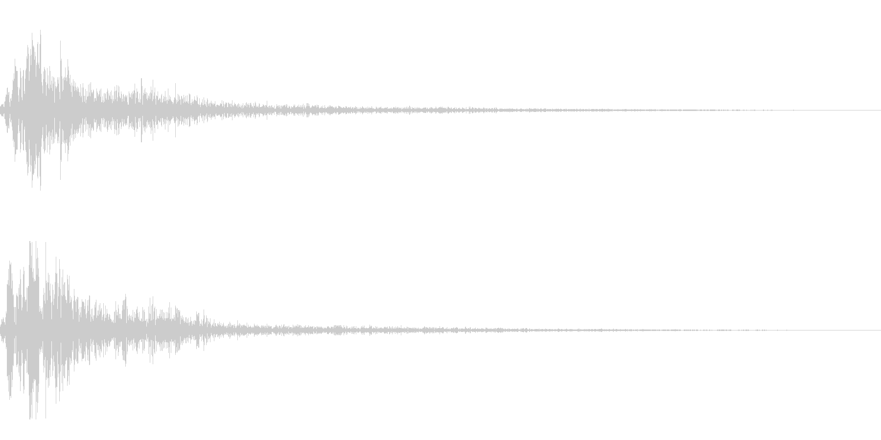 ホワッという近未来的な音です。の未再生の波形