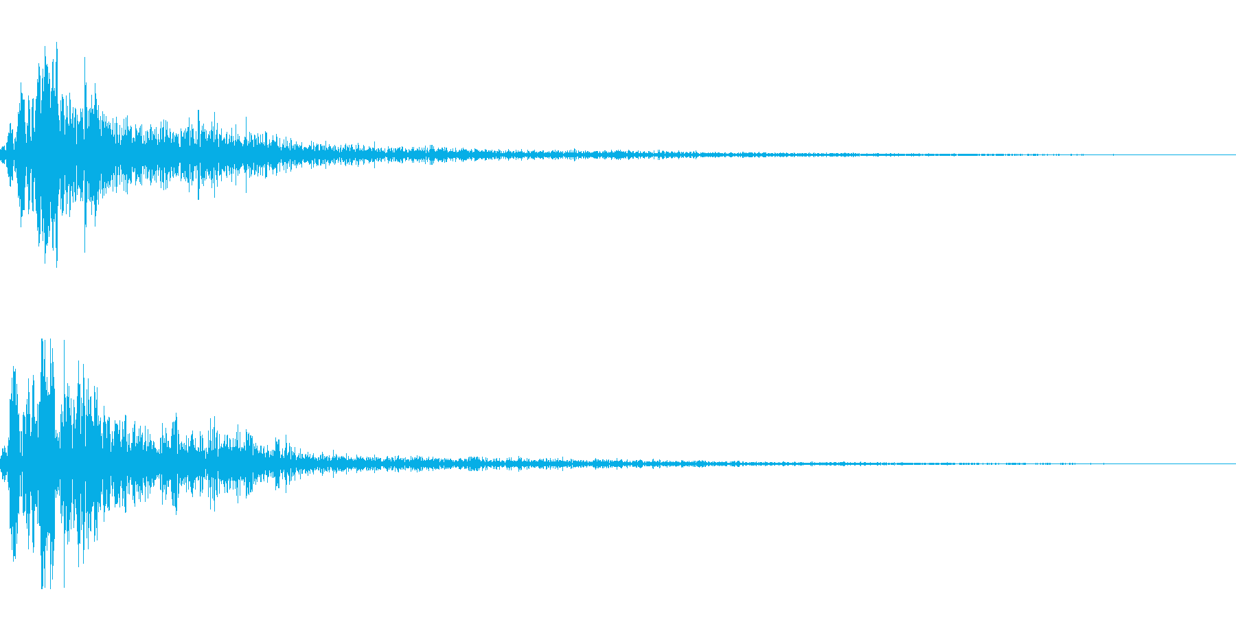 ホワッという近未来的な音です。の再生済みの波形
