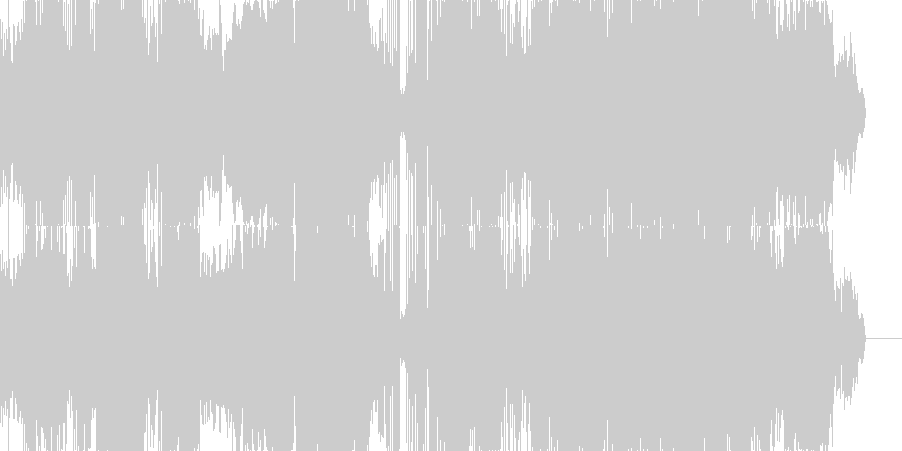 マニアックなテクノポップの未再生の波形