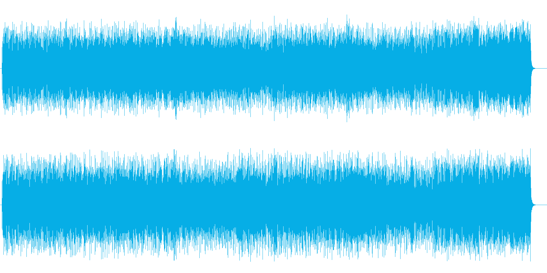 テンポのよい懐かしい軽音楽ライトポップスの再生済みの波形