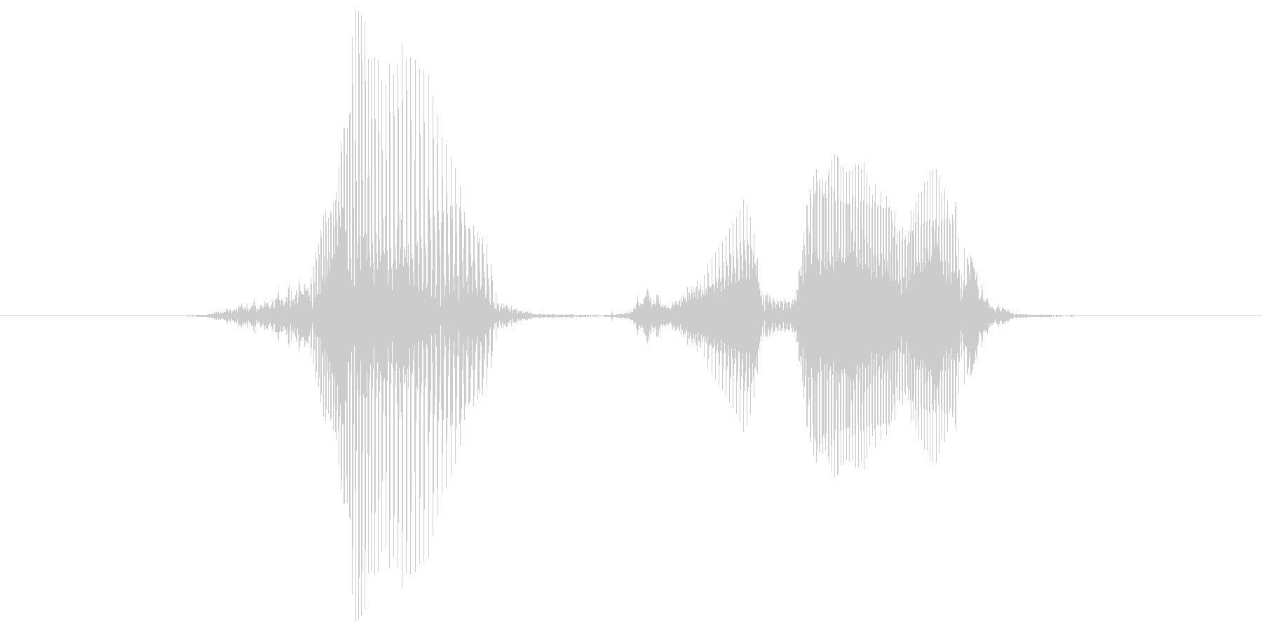 はっずれ!の未再生の波形