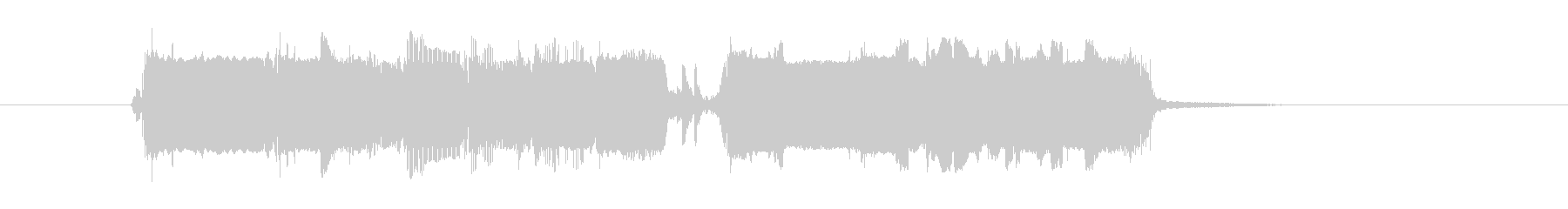 プウワー(シンセサイザーによる出現の音)の未再生の波形
