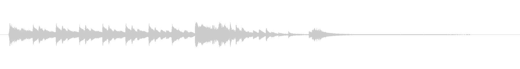 Logo and jingle with beautiful piano tone's unreproduced waveform
