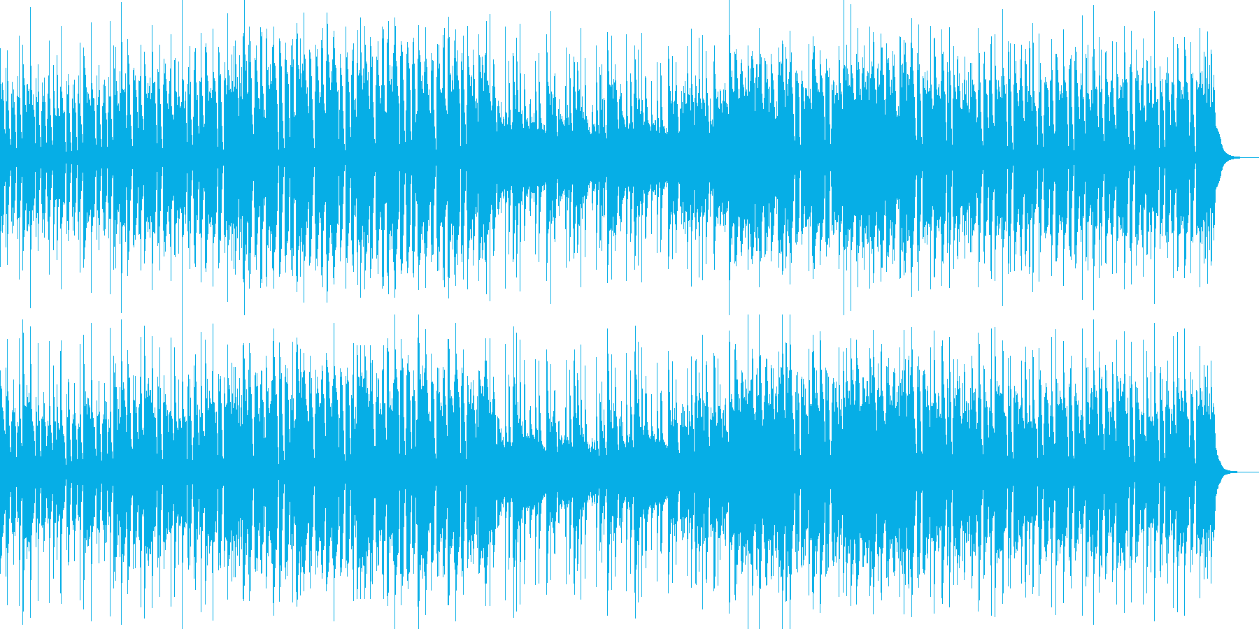 日常感溢れる楽曲の再生済みの波形