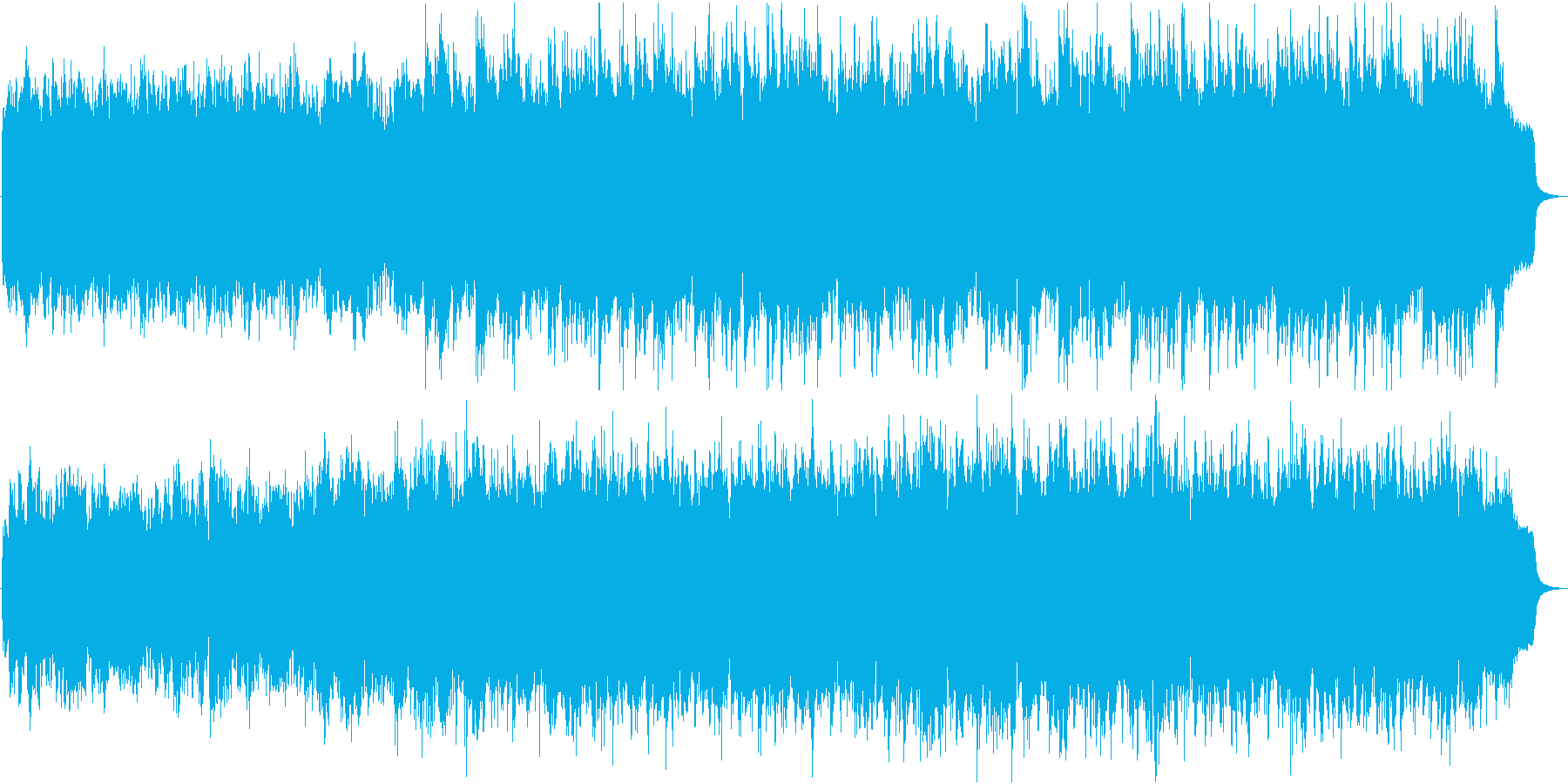 ミステリアスで感傷的不思系キラキラな曲の再生済みの波形