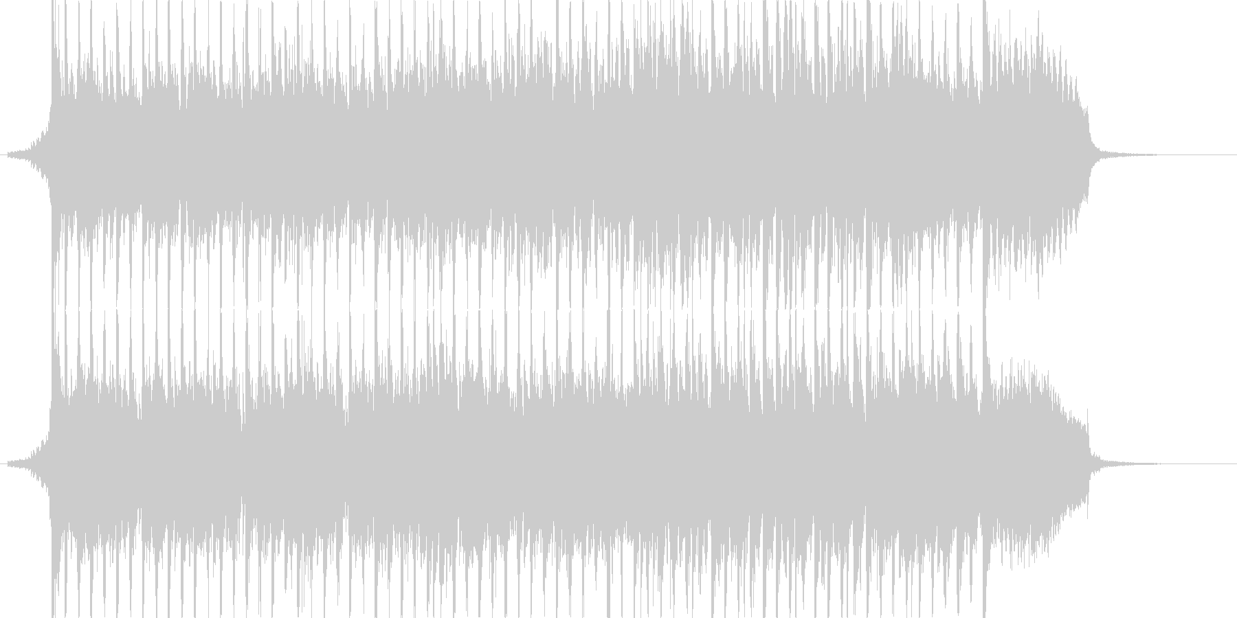 なんかダサいけど勢いはあるアニメ曲の未再生の波形