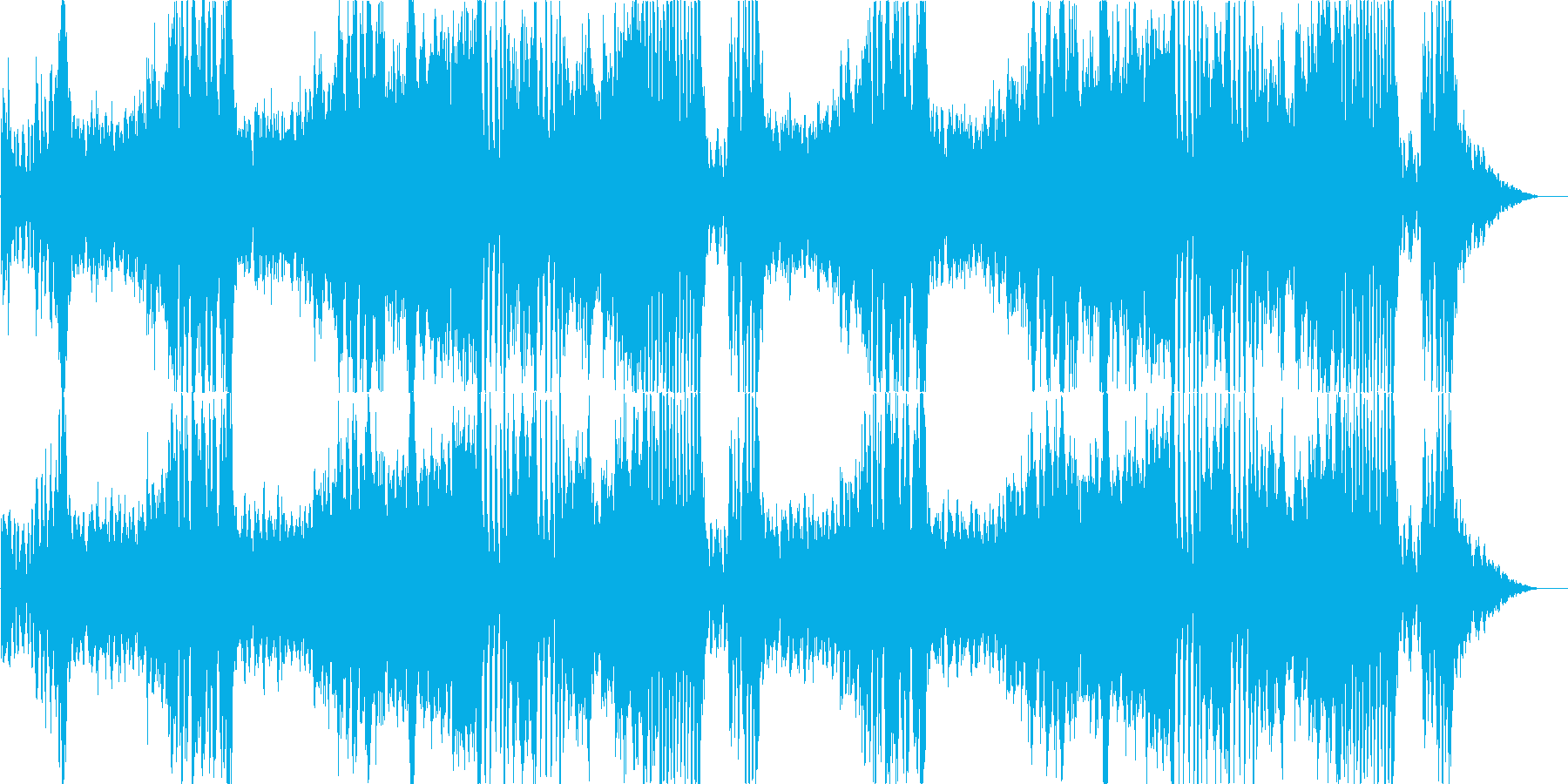 オーケストラ戦闘曲の再生済みの波形