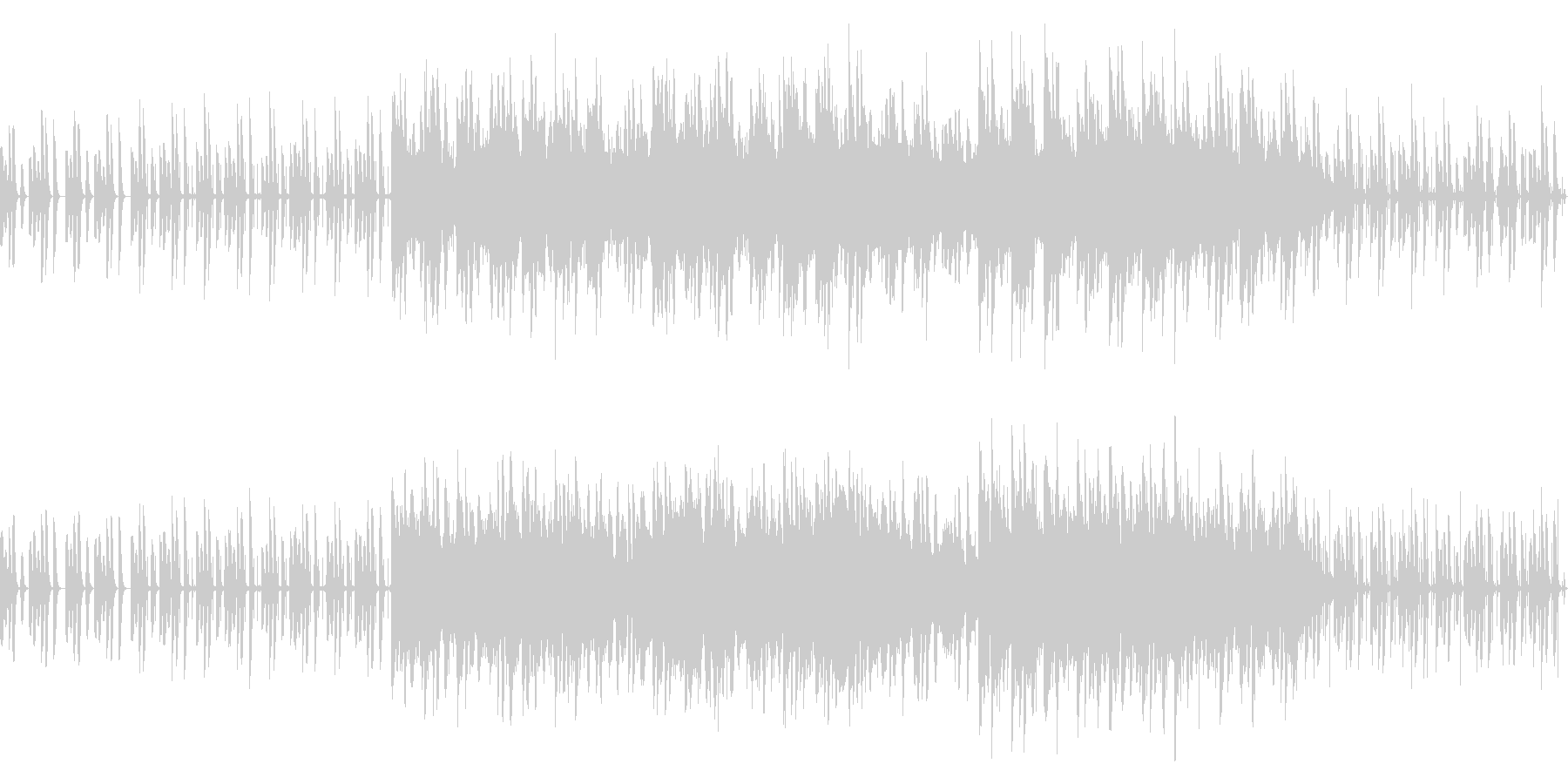 リラックスできるかわいらしい映像音楽の未再生の波形