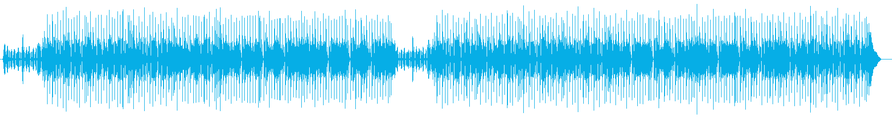 ゆったりとリラックスシンセポップス曲の再生済みの波形