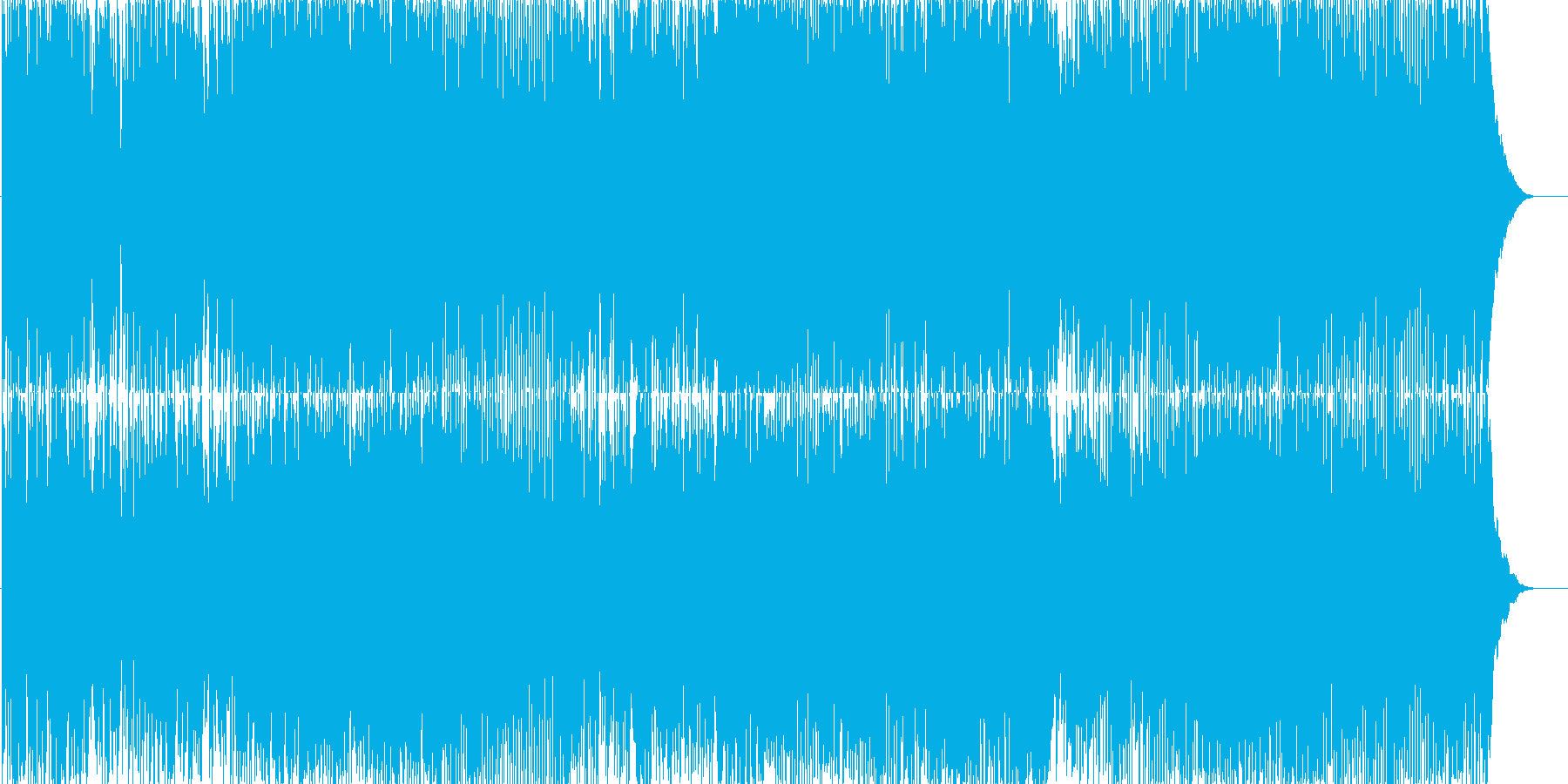ドライブに合う爽快な曲の再生済みの波形