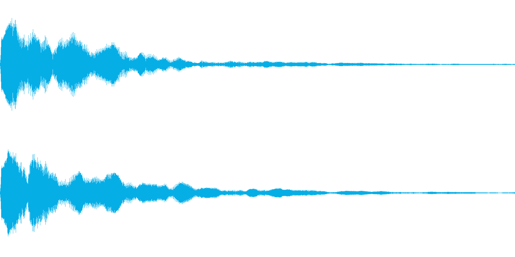 決定音に使えそうな電子音の再生済みの波形