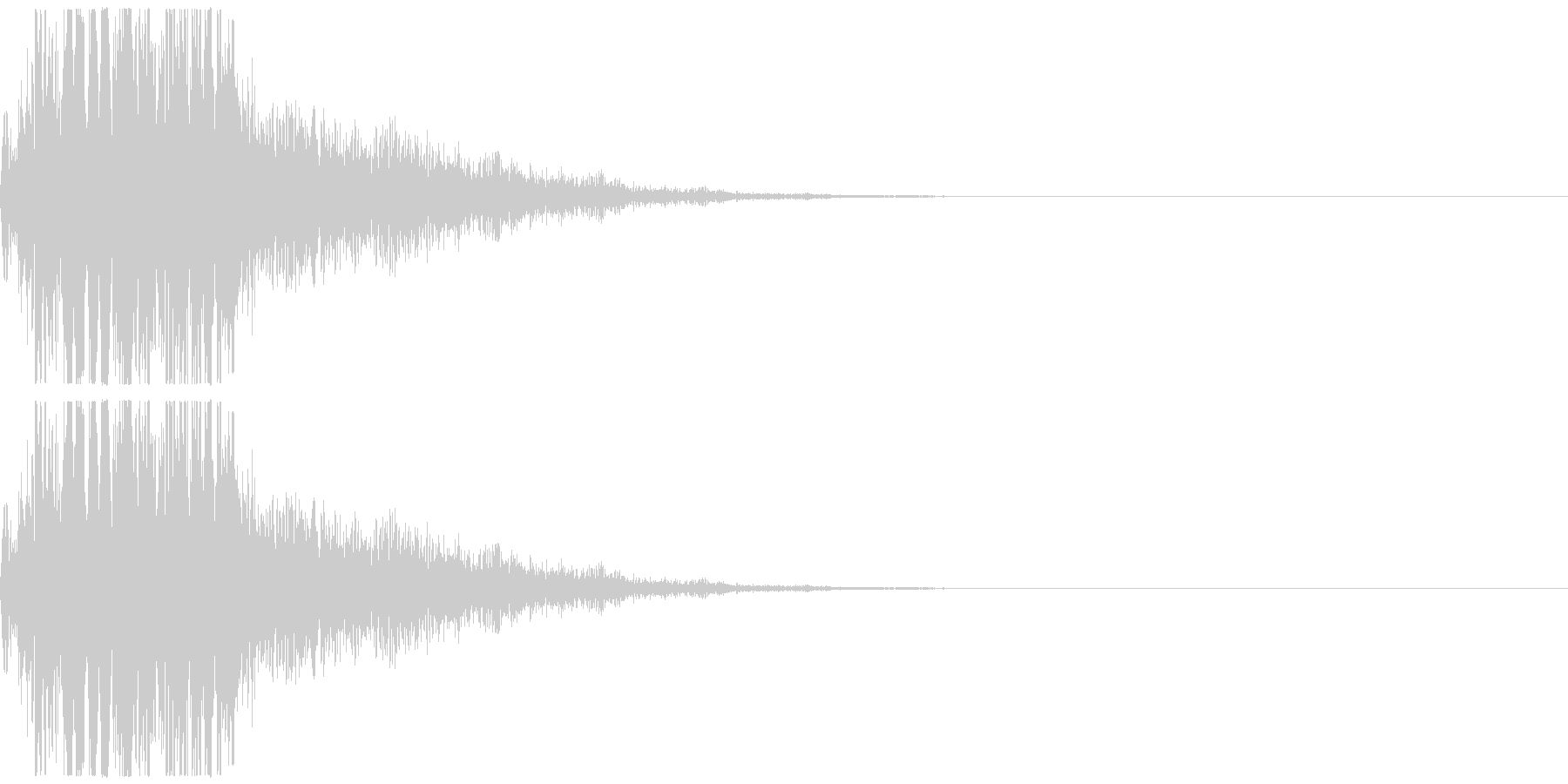 電子音です。擬音、非現実的な音といった…の未再生の波形