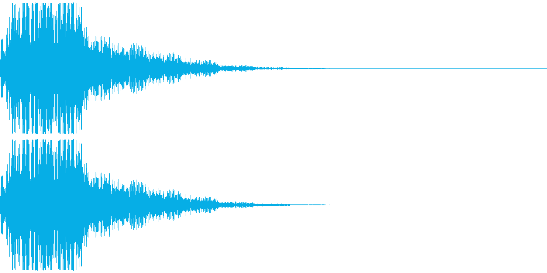 電子音です。擬音、非現実的な音といった…の再生済みの波形