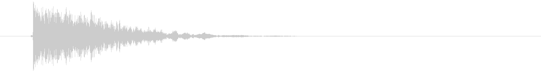 A high pitched tune sound (launch, flight sound)'s unreproduced waveform