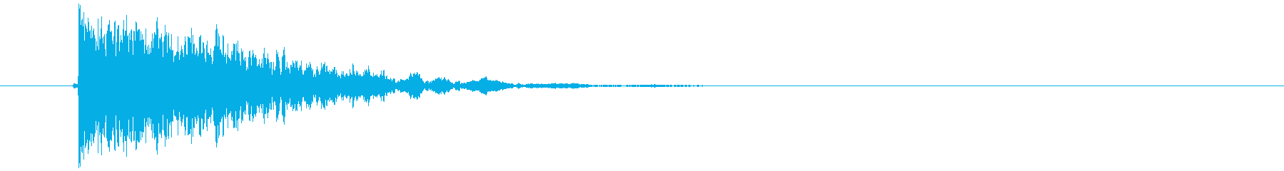 A high pitched tune sound (launch, flight sound)'s reproduced waveform