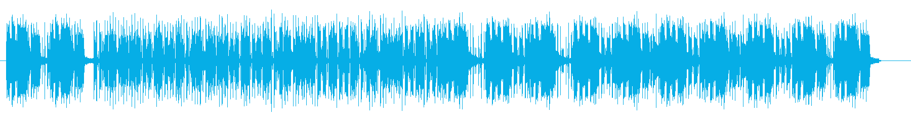 ミュートの入ったベース音が特徴のポップスの再生済みの波形