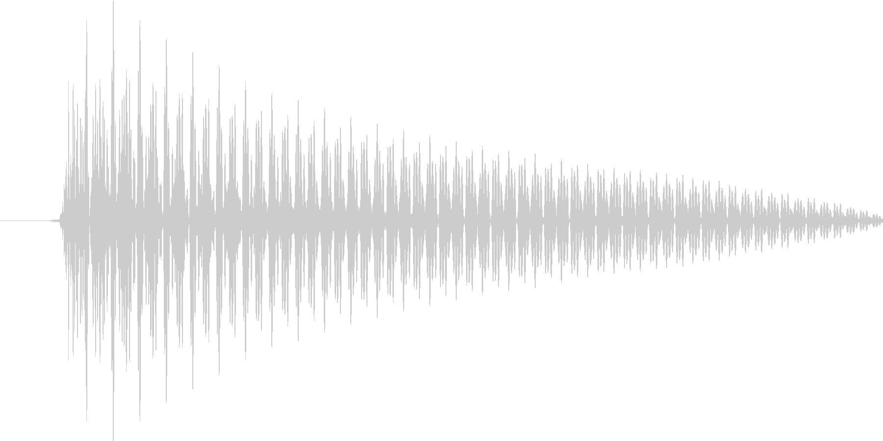 システム音(ワンコード)の未再生の波形