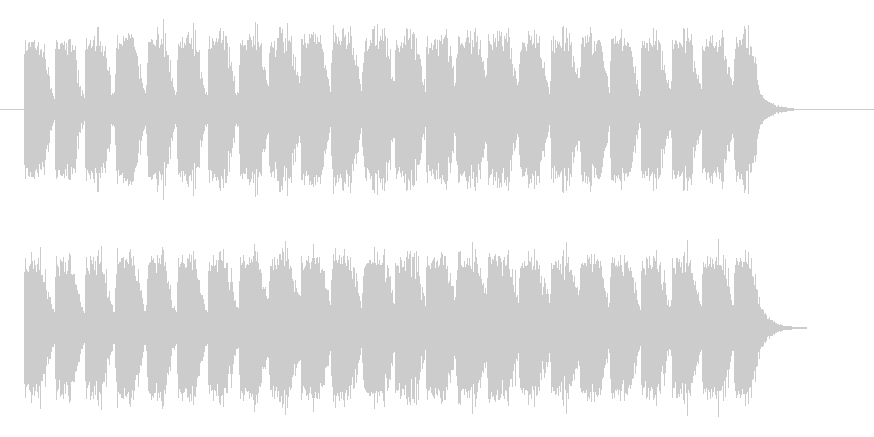 非常事態音の未再生の波形