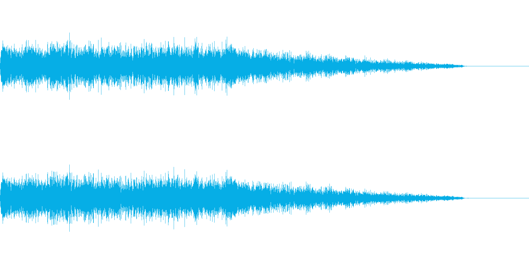 ポップな成功音の再生済みの波形