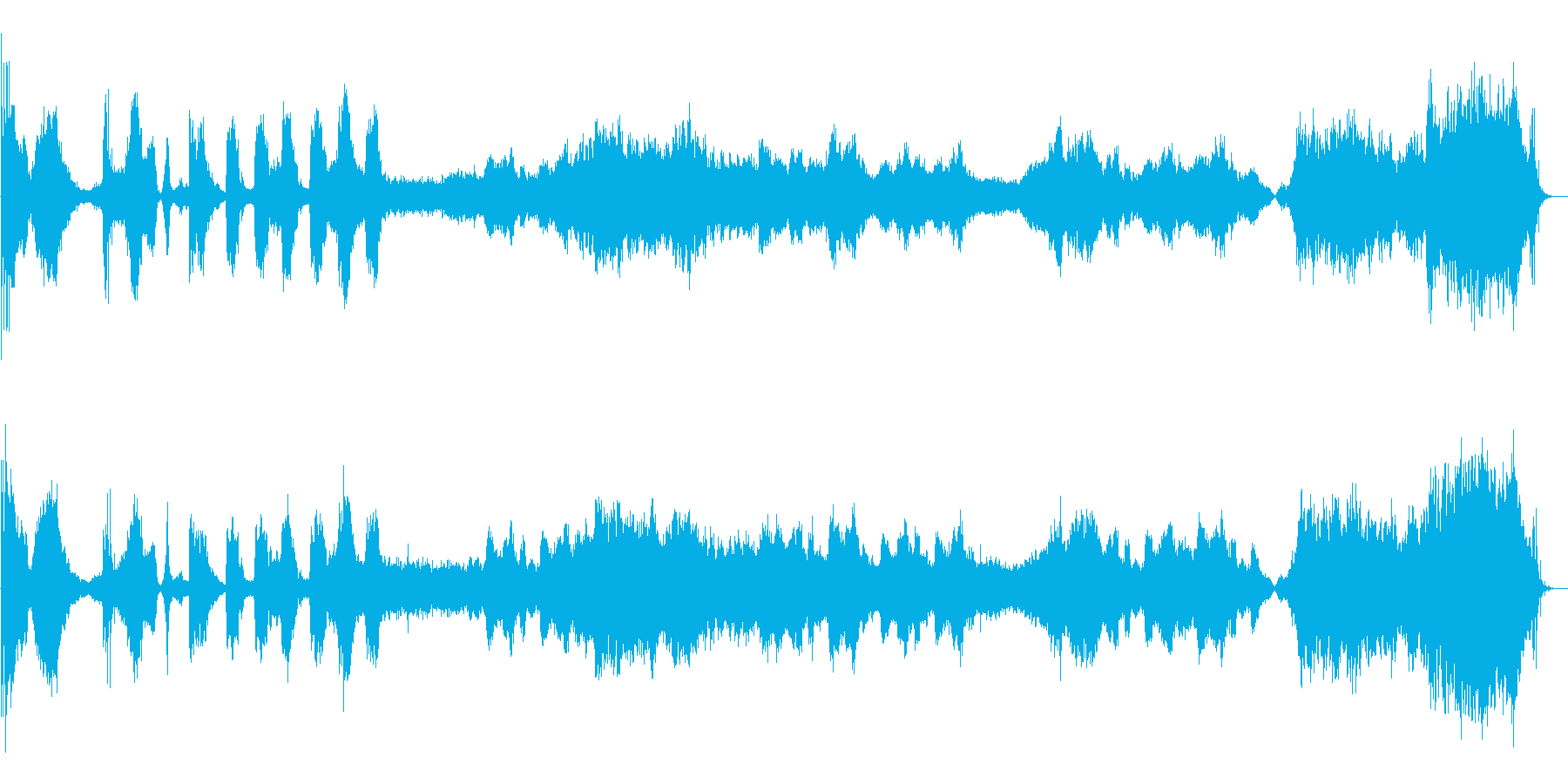 不穏な場面を想定した楽曲ですの再生済みの波形