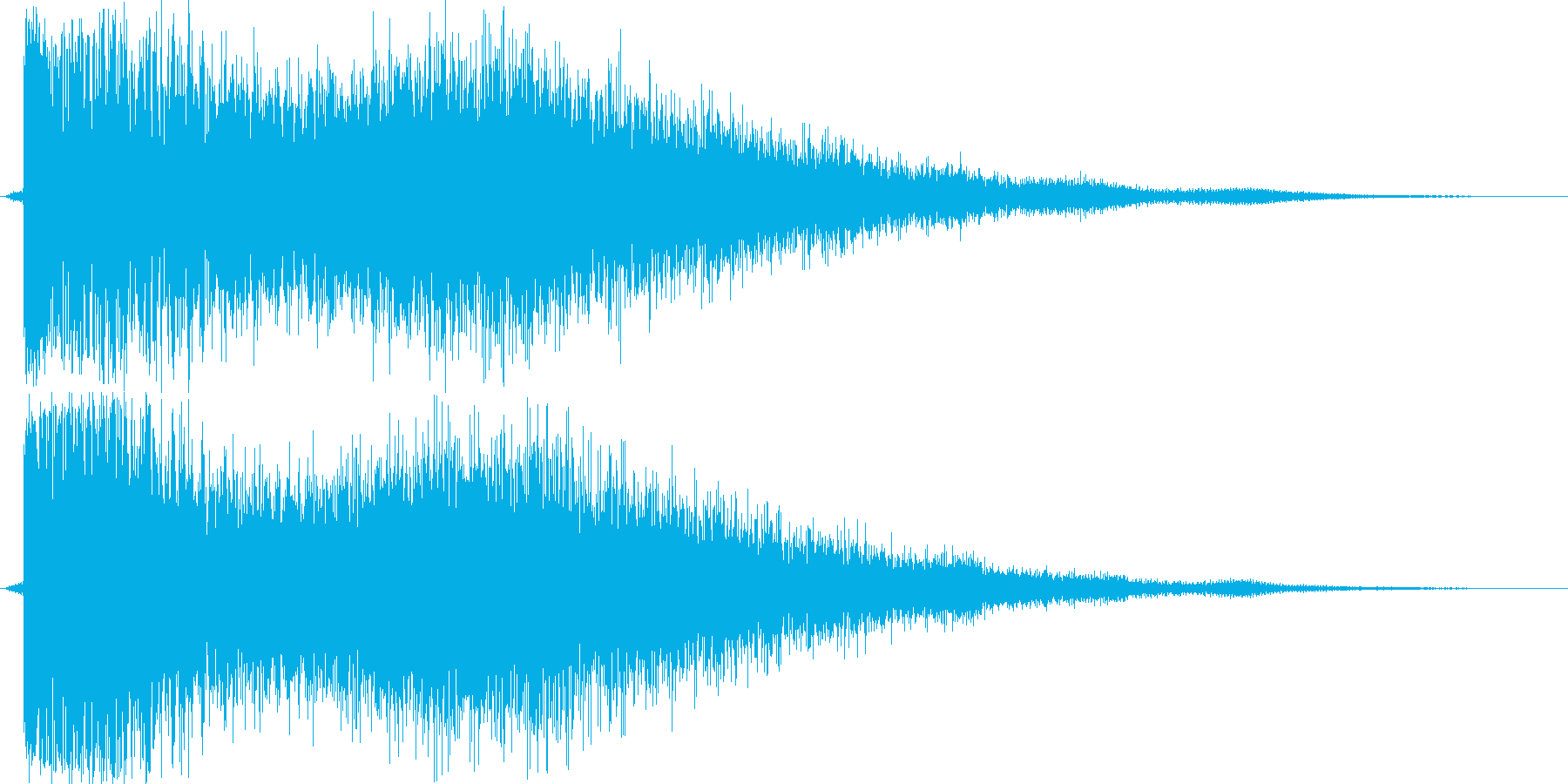 ドシャーン!(決定音)の再生済みの波形